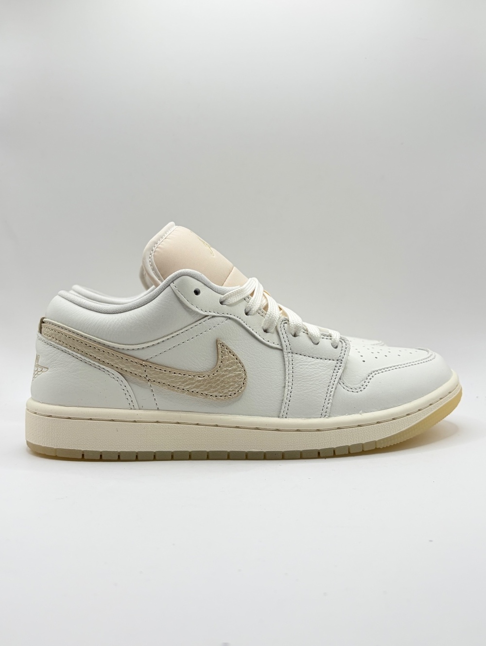 Air Jordan 1 Low OG Sail Phantom Light Cream Sneakers